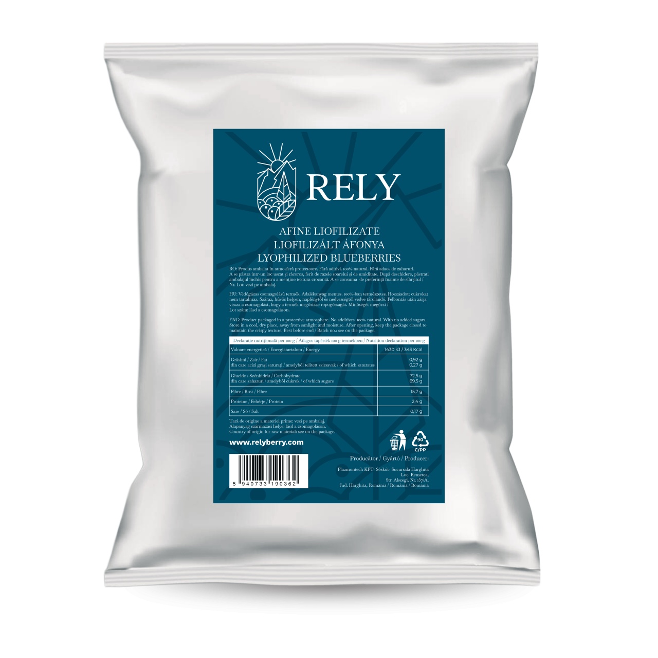 Afine de Cultura Liofilizate Intregi, Rely, 800g