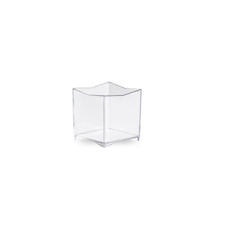 Pahare Reutilizabile Kubo Mini 60 ml, 4.2 x 4.2 x H 4.5, Set 25 buc