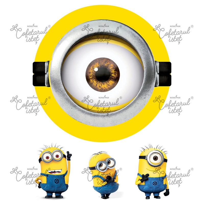 Vafa imprimata Minioni Model 1, Ø 20 cm si 3 Decoruri 7 - 8.5 cm, A4 - Cofetarul Istet