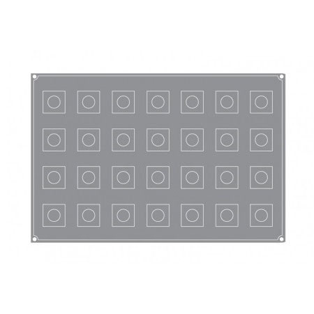 Forma Pavoflex 60x40cm Cub 5x5cm, 28 cavitati, 115 ml