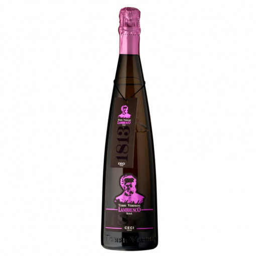 Вино Terre Verdiane 1813 Lambrusco Розово Полусладко - Cantine Ceci - 0.75 Л