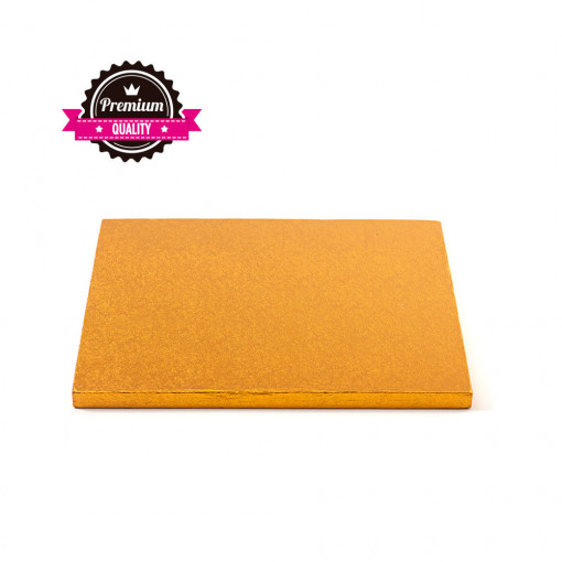 Квадратна чиния за торта Orange, 25 x 25 x H 1,2 cm - Img 1