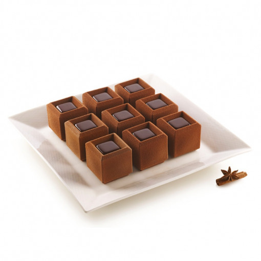 Силиконова форма за мозайка 5 x 5 x H 5 cm, 6 кухини x 105 ml