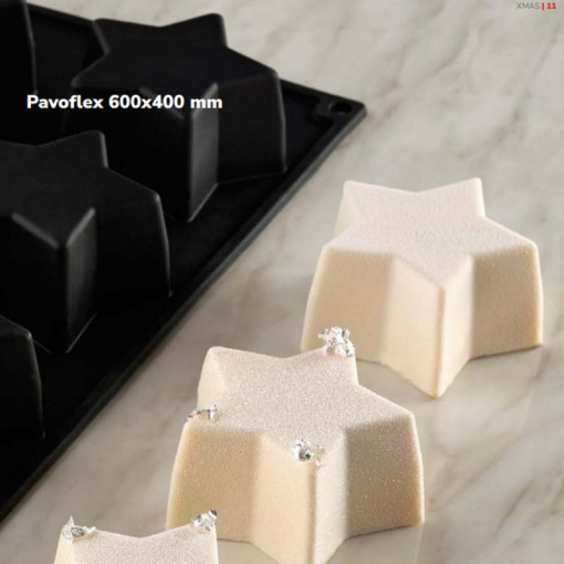 Форма Pavoflex 60x40cm Star 8x8x8xh4cm, 24 кухини, 100 ml