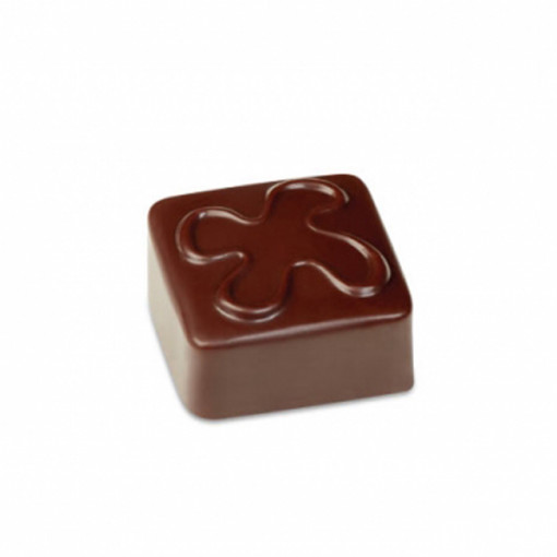 Формичка от поликарбонат Artisanal Range 21 Praline Шоколадови пралини Квадрат, 2,6 x 2,6 x H 1,3 см, 10 гр.