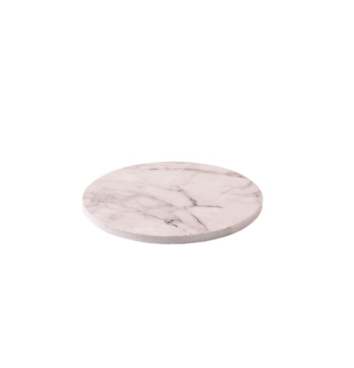 Чиния за торта с бял мраморен модел, Ø 20 x H 1,2 cm