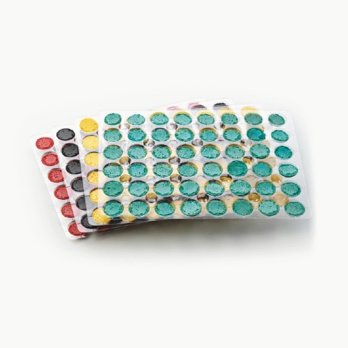Assorted Macaroon Shells, 4 Summer Flavours, 3.5 cm, 3.5 cm, Masdeu, 384 pcs
