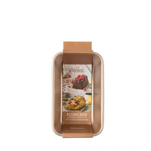 Chec Tray, Cozonac with Evatised Edges, 18.5 x 11.5 x H 6.5 cm, Non-stick Metal