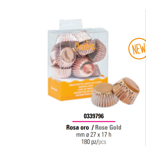 Chese XS Paper Pink-Vintage Pink Metallic, Ø 2,7 x H 1,7 cm, 180 бр.