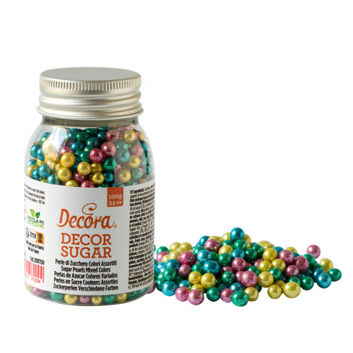 ColourMix Метални захарни перли Ø 5 мм, 100 гр.