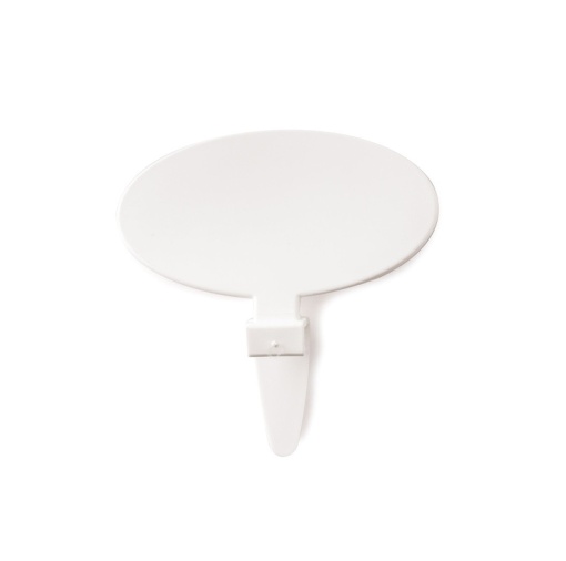 Customisable Price/Flavour Labels Material Plastic White, 11.3 x 6.3 x H 12 cm, Set 30 pcs