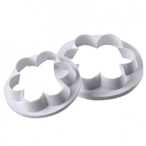 Flower 6 Petals - Plastic Cutters Ø 6.5 and 7.5 cm, Set of 2 pcs