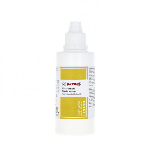 Folyékony zsírban oldódó ételszínezék, sárga-Lam sárga, 180 ml
