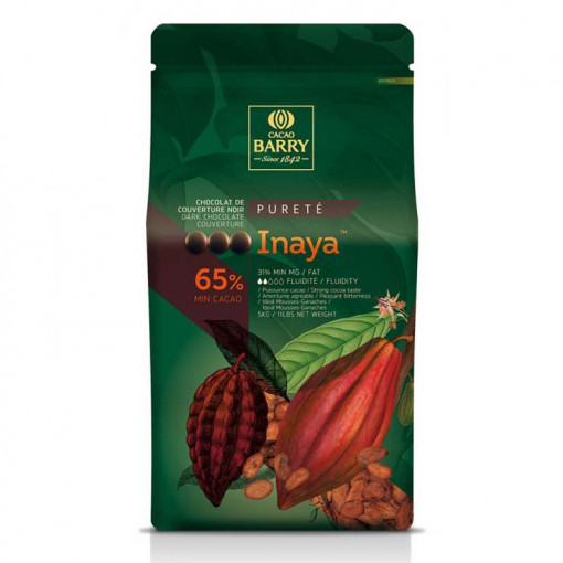 Inaya étcsokoládécseppek 65% Barry Callebaut, 5 kg