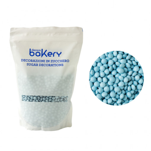 Lapított csokoládé szürke porcelán csokoládé gyöngyök Ø 10 mm, 1 kg