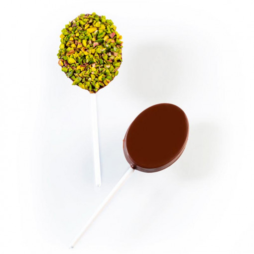 LolliPops modell ovális, műanyag forma 10 üreggel 5,7 x 4,3 x H 0,9 cm, 2 darabos készlet