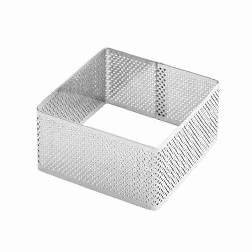 Microperforated Tarte Viennoiserie by Johan Martin Patrat 8 x 8 x H 4.5 cm