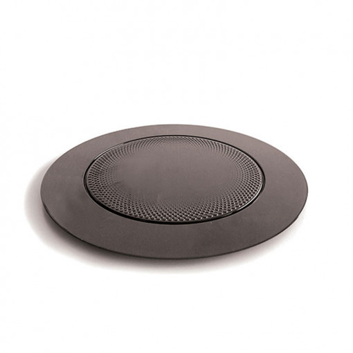 Műanyag süteménytartó állvány, kerek fekete Ø 16,5 x H 0,7 cm, 10 db-os szett