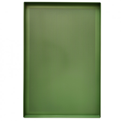 Perforated Teflon-coated Aluminium Tray - 4 Edges, 60 x 40 x H 2 cm