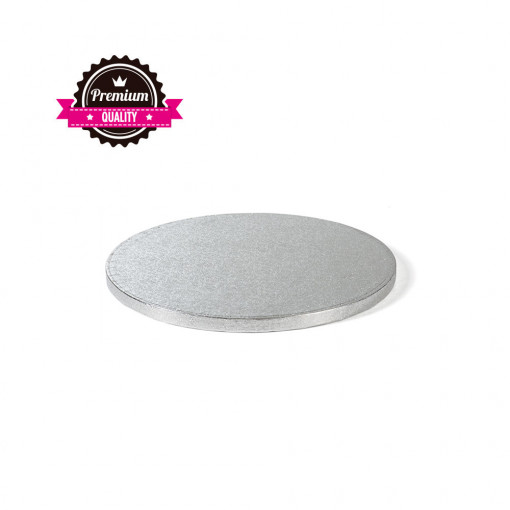 Platou Tort Rotund Argintiu, Ø 36 x H 1.2 cm