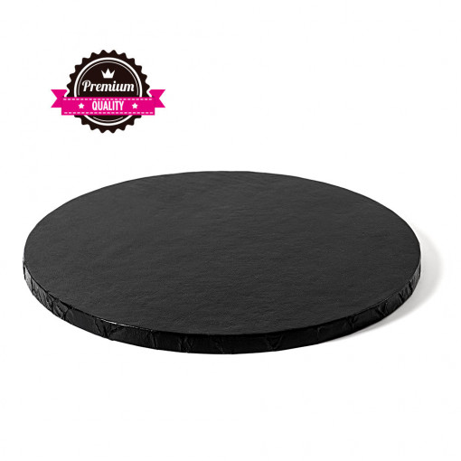 Platou Tort Rotund Negru, Ø 50 x H 1.2 cm