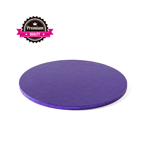 Platou Tort Rotund Violet, Ø 25 x H 1.2 cm