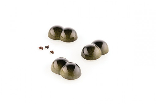 Polycarbonate mould Bubbles, 24 cavities, 4 x 2.5 x H 1.4 cm, 8 ml (CH010)