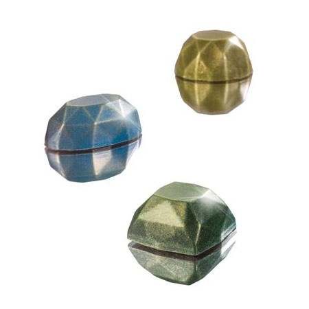 Polycarbonate mould Diamond 18 Chocolate Pralines, 3-4.2 x 3- 3- 4.2 x H 1.5 cm, 11 gr