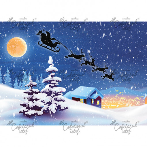 Printed Sugar Paste Christmas Model 3, A4 - Confectioner Istet