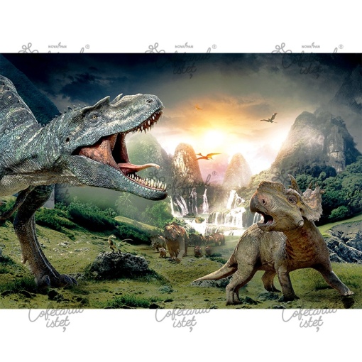 Printed Sugar Paste Dinosaur Dinosaurs Model 4, A4 - Confectioner Istet