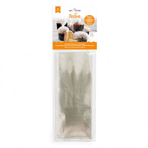 Pungi XXL, Celofan Transparent, 40 x H 48 cm, Set 5 Buc - Img 1