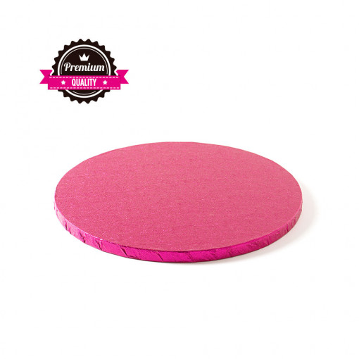 Round cake platter Fuchsia, Ø 25 x H 1.2 cm