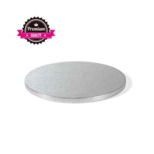 Round Silver Round Cake Plate, Ø 40 x H 1.2 cm