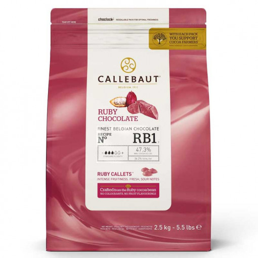 Rubin csokoládé 47,3% Barry Callebaut, 2,5 kg