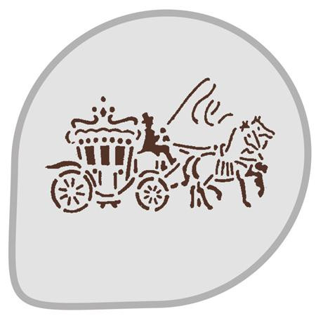 *Sablon műanyag kerek műanyag dekorációs történet / Retro Ø 26 cm
