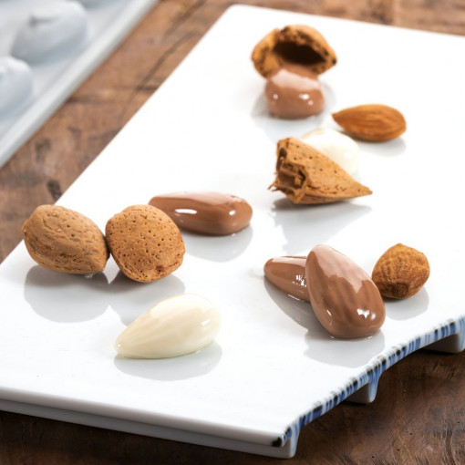 Silicon Gourmand Almond 3.4 x 2.1 x H 1.1 cm, 30 cavities