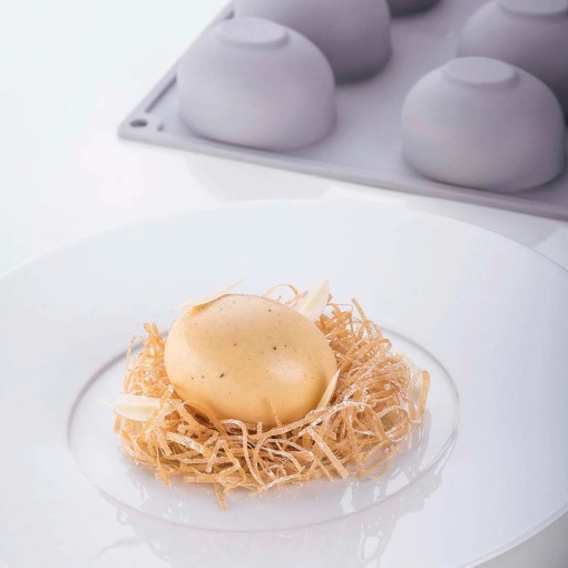 Silicon Gourmand mould Or 6.3 x 4.8 x H 4 cm, 9 cavities