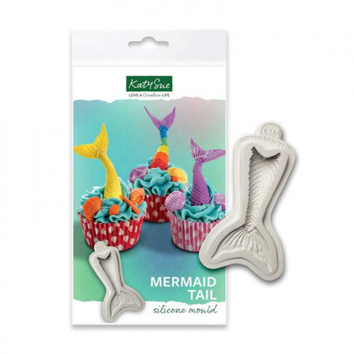 Silicon mould Katy Sue mermaid tail 8.5 x 4.5 cm