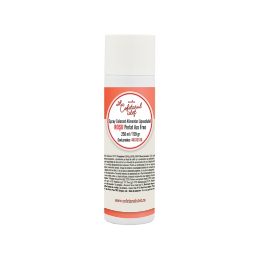 SPRAY Перлено червено - мастноразтворим оцветител за храни, 250 ml, без азотни съединения