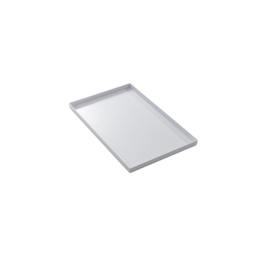 Storage and Storage Tray 40 x 26 x H 2 cm, White Plastic Material