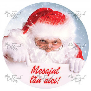 Sugar Paste Personalised Printed Sugar Paste Personalised Model 2 Christmas, Ø 20 cm - Confectionary Istet