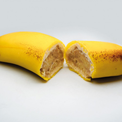 Szilikon Gourmand banán forma 9 x 4,05 x H 2,5 cm, 12 üreggel