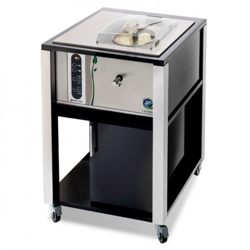 T-Mobile Professional Ice Cream Machine with Trolley, GELATO 5K Black - i-Green