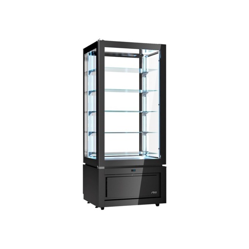 Vertical refrigerated display cabinet, +14/+16 °C, 80,5x64,5x184 cm, Luxor Black, model KC8ASX
