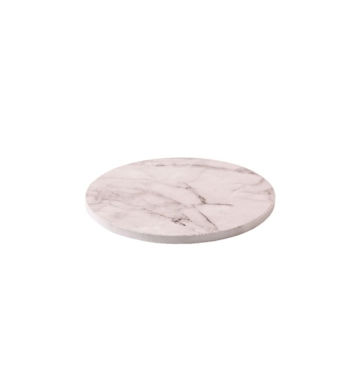 Бяла тава за торта с мраморна шарка, Ø 25 x H 1,2 cm