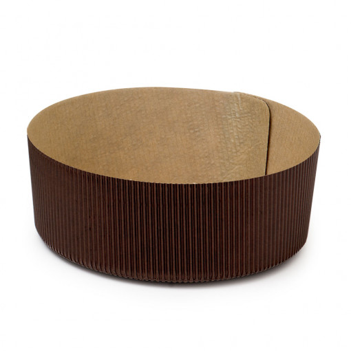 Кръгла форма за печене Ø18.5xH6cm - 750 gr, термоустойчив картон, комплект от 5 части