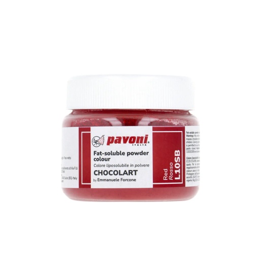 Мастноразтворим хранителен оцветител на прах, CHOCOLART Red, 40 gr