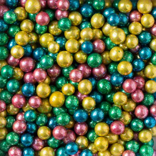 Метални перли ColourMix Metallic Sugar Pearls Ø 7 мм, 1 кг