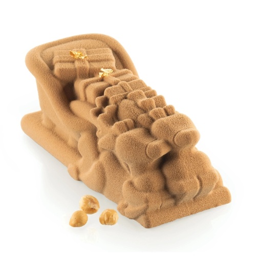 Модерен 3D Северен полюс 21 x 8,7 x H 8 cm, 940 ml, 2 силиконови форми + кутия за формоване