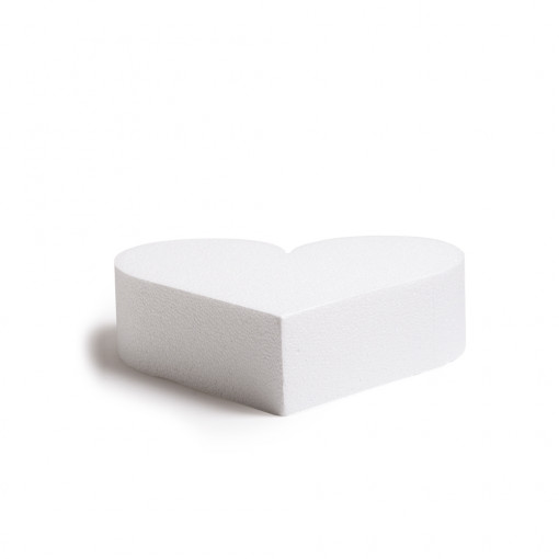 Полистиренова форма за сърце R 20 x H 7,5 cm